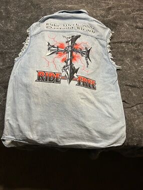 Vintage denim biker vest 2007 Daytona Beach Bike Week